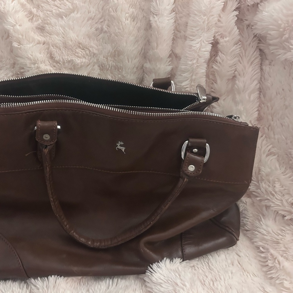 Brown Leather Tote Bag